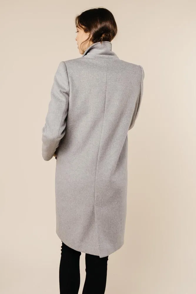 London Wool Coat in Grey - FINAL SALE