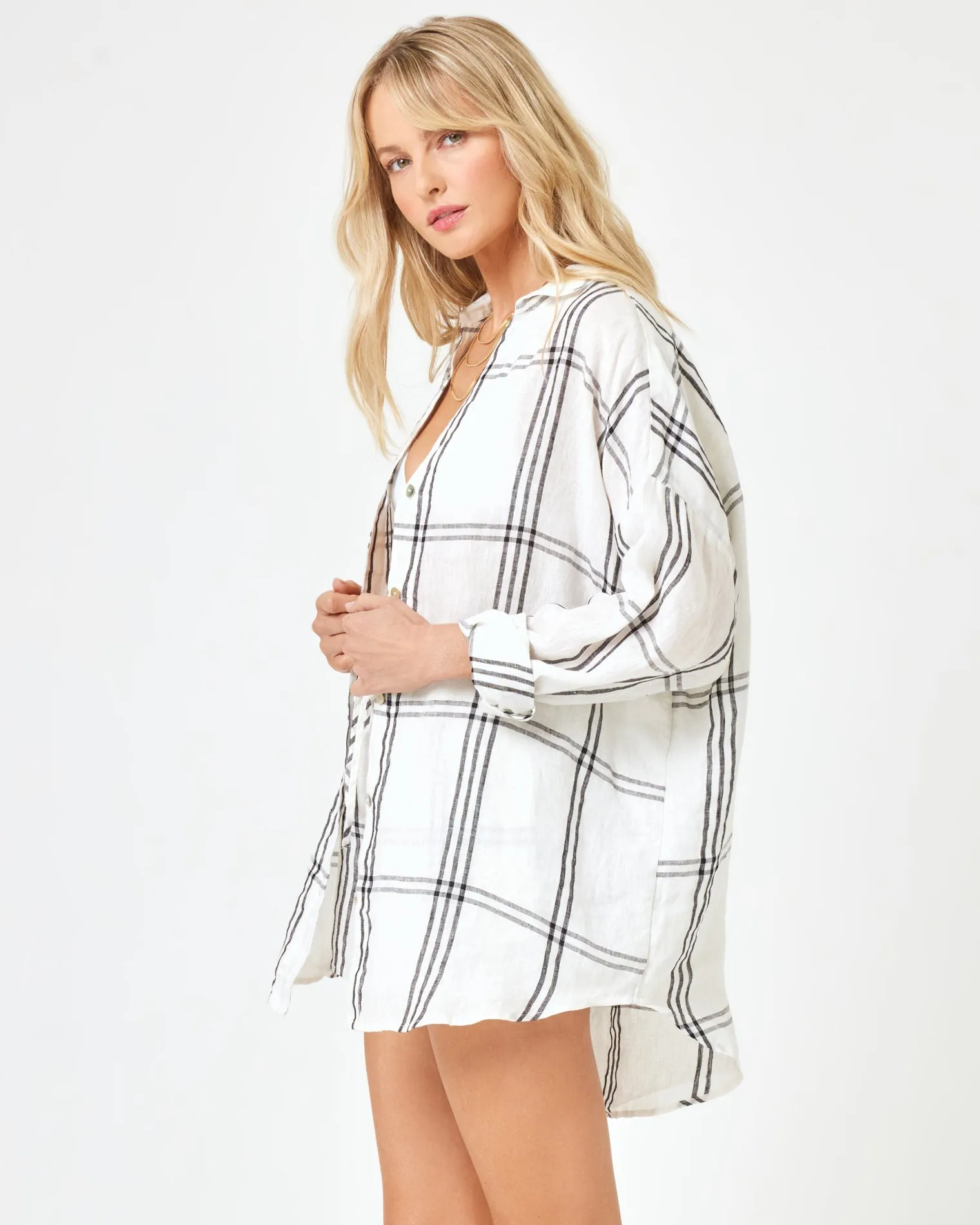 LSPACE - RIO SHORT LATE MORNINGS PLAID