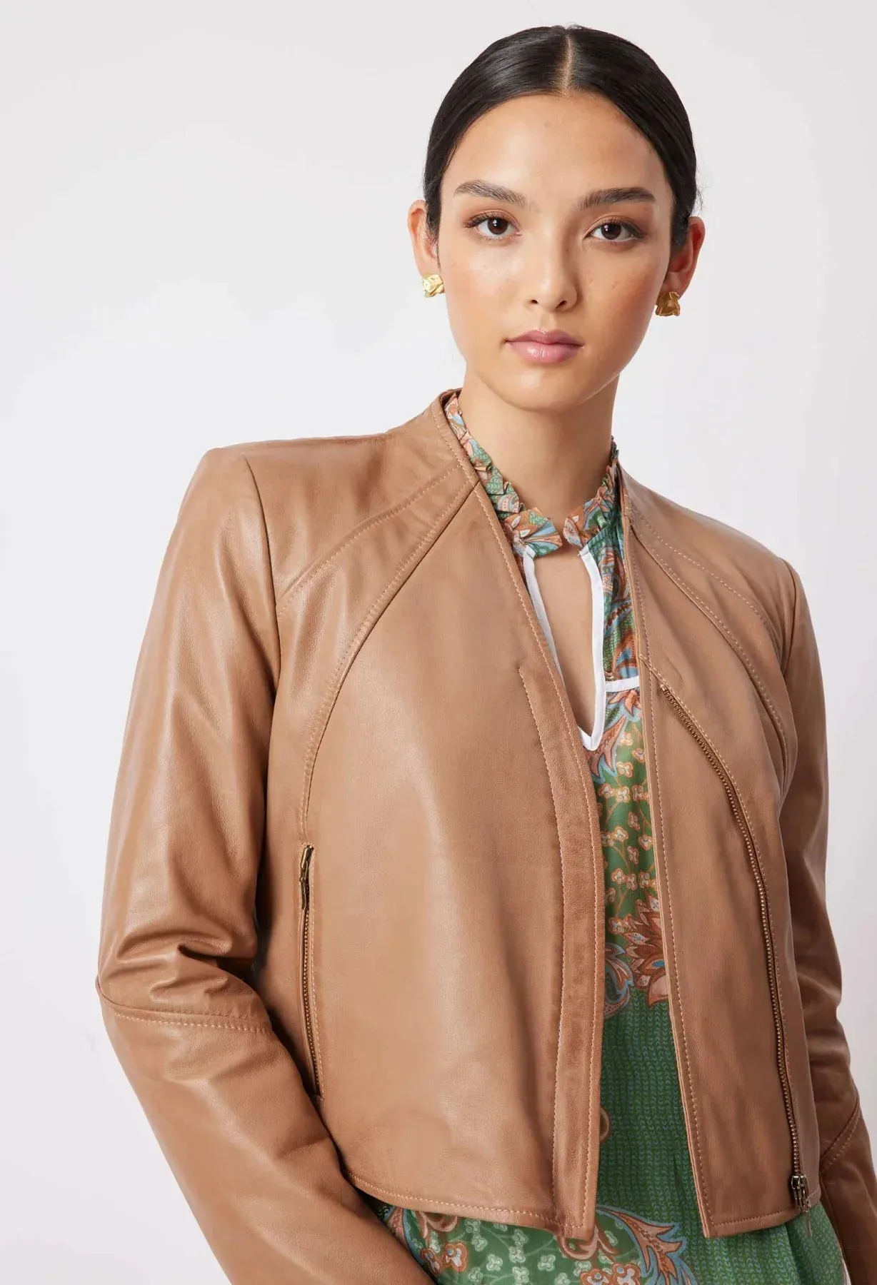 MAHAL LEATHER JACKET | Husk