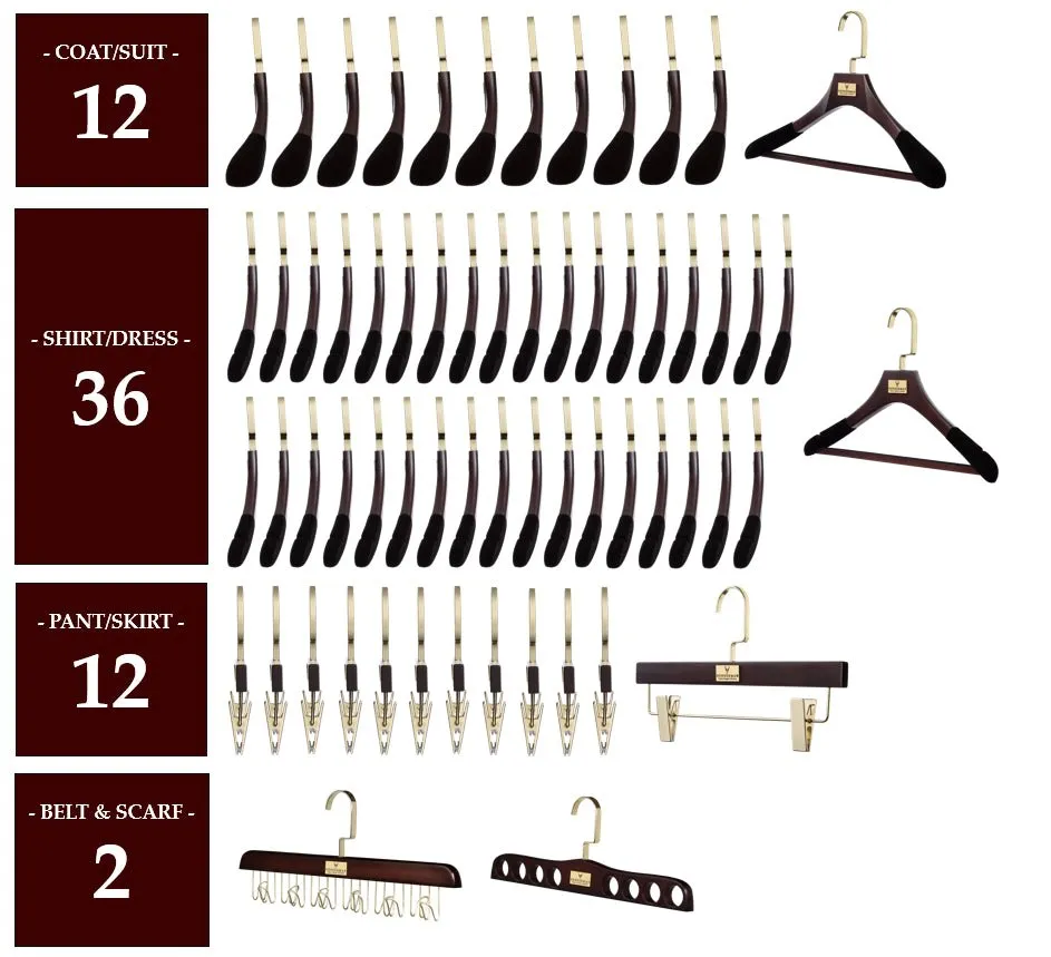 MAHOGANY HANGER PACKAGES: POPULAR SELECTIONS