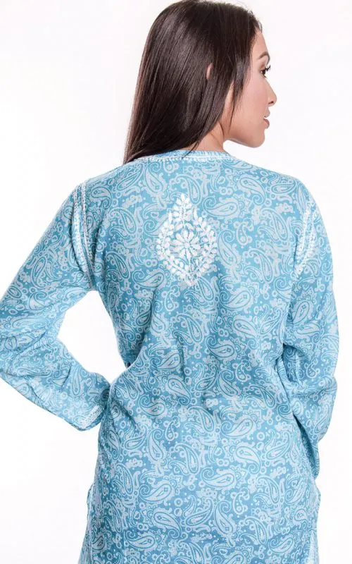 Manali Embroidered Cotton Tunic Top