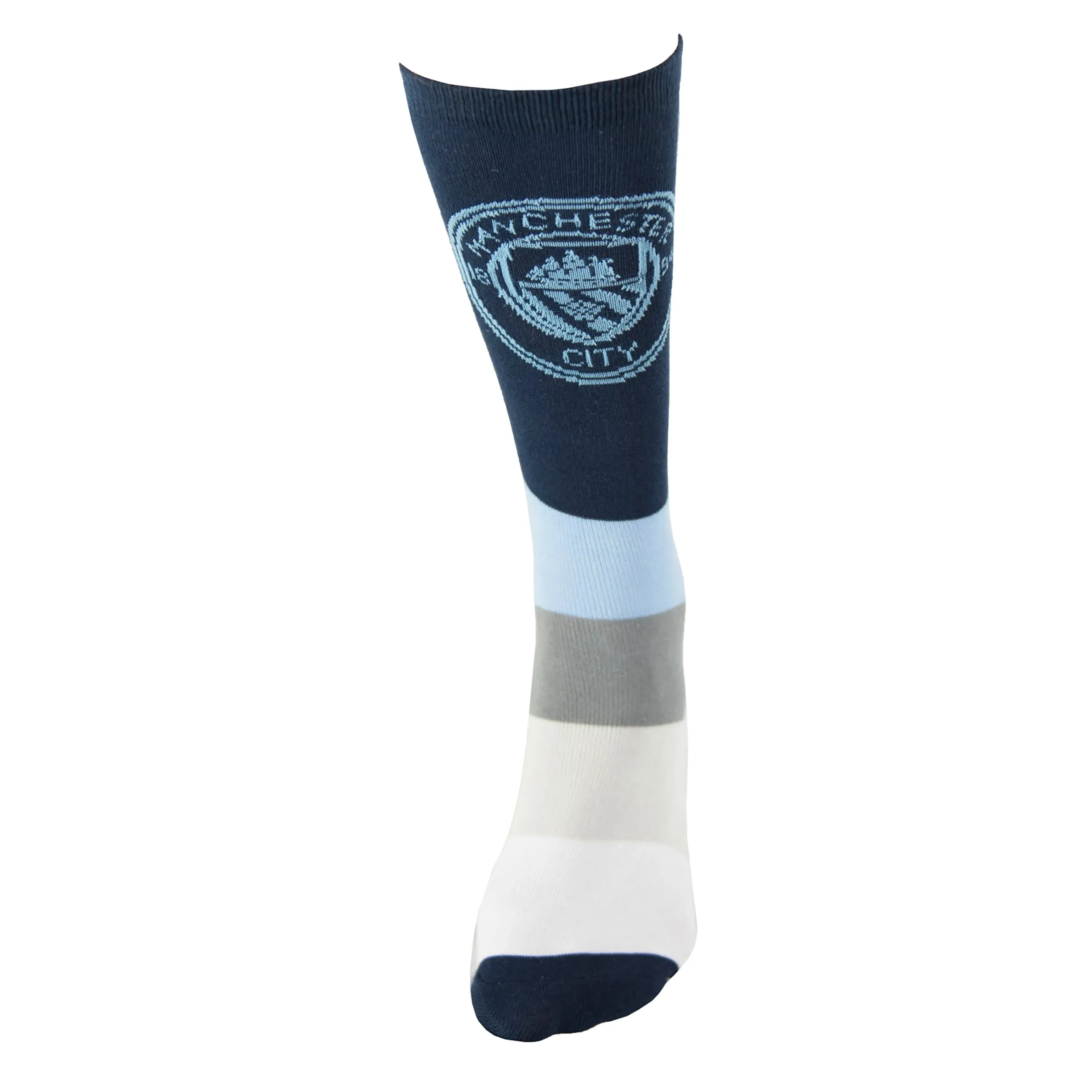 Manchester City FC Calf-length Socks Size 9-13 Maccabi Art