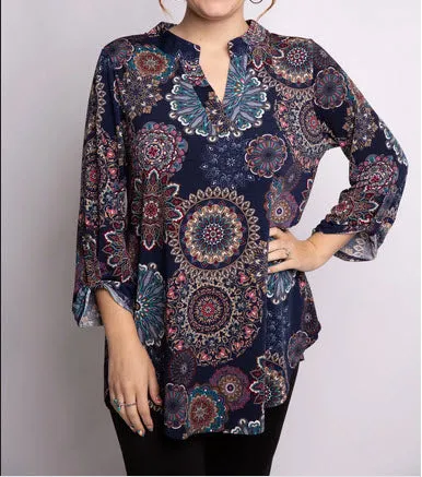 Mandala Print Lizzy Top