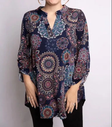 Mandala Print Lizzy Top