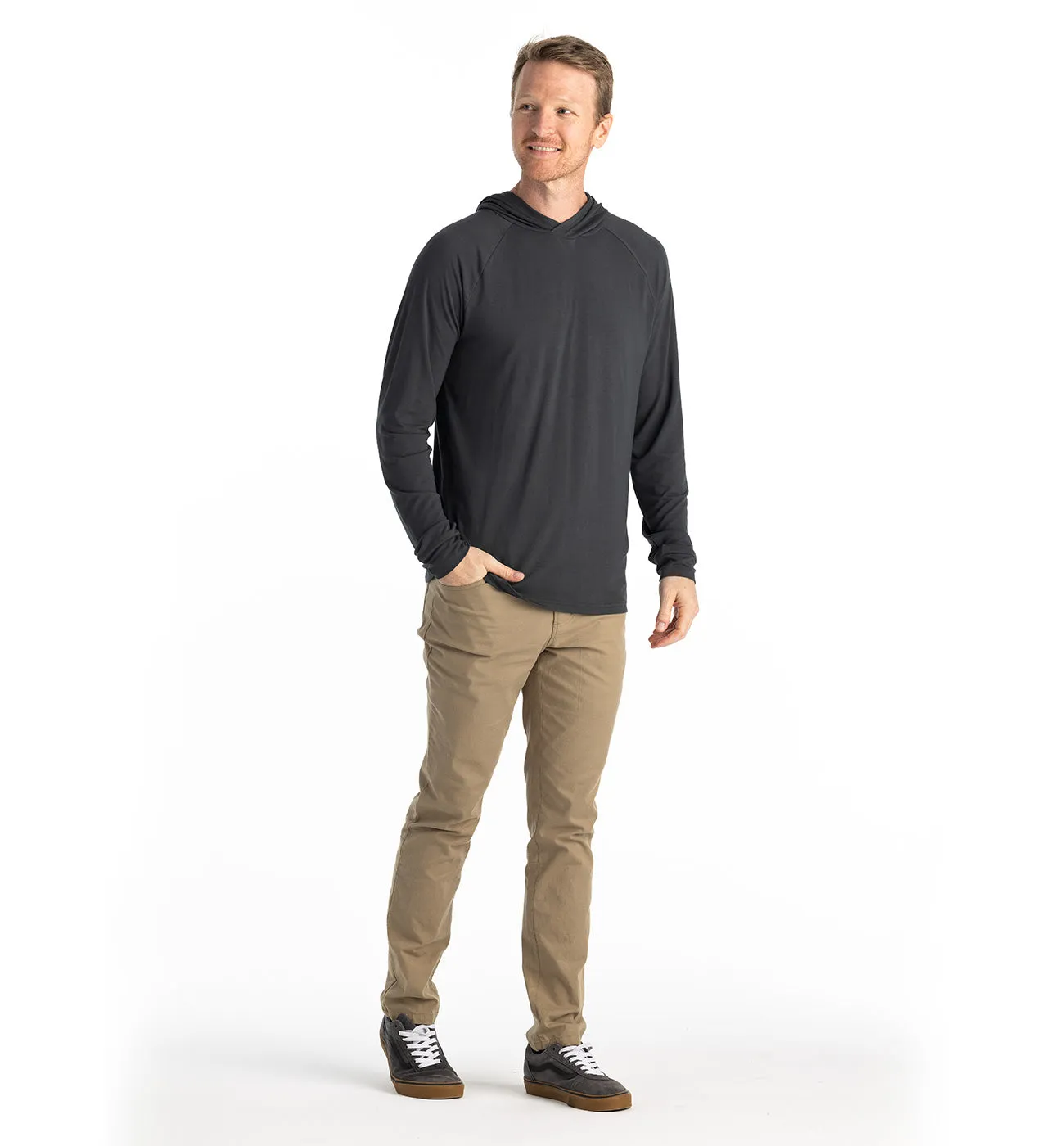 Men's Bamboo Flex Hoodie - Black Sand