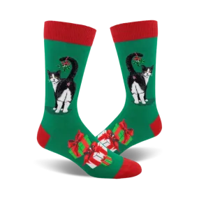 Men's Cat Butt Christmas Socks