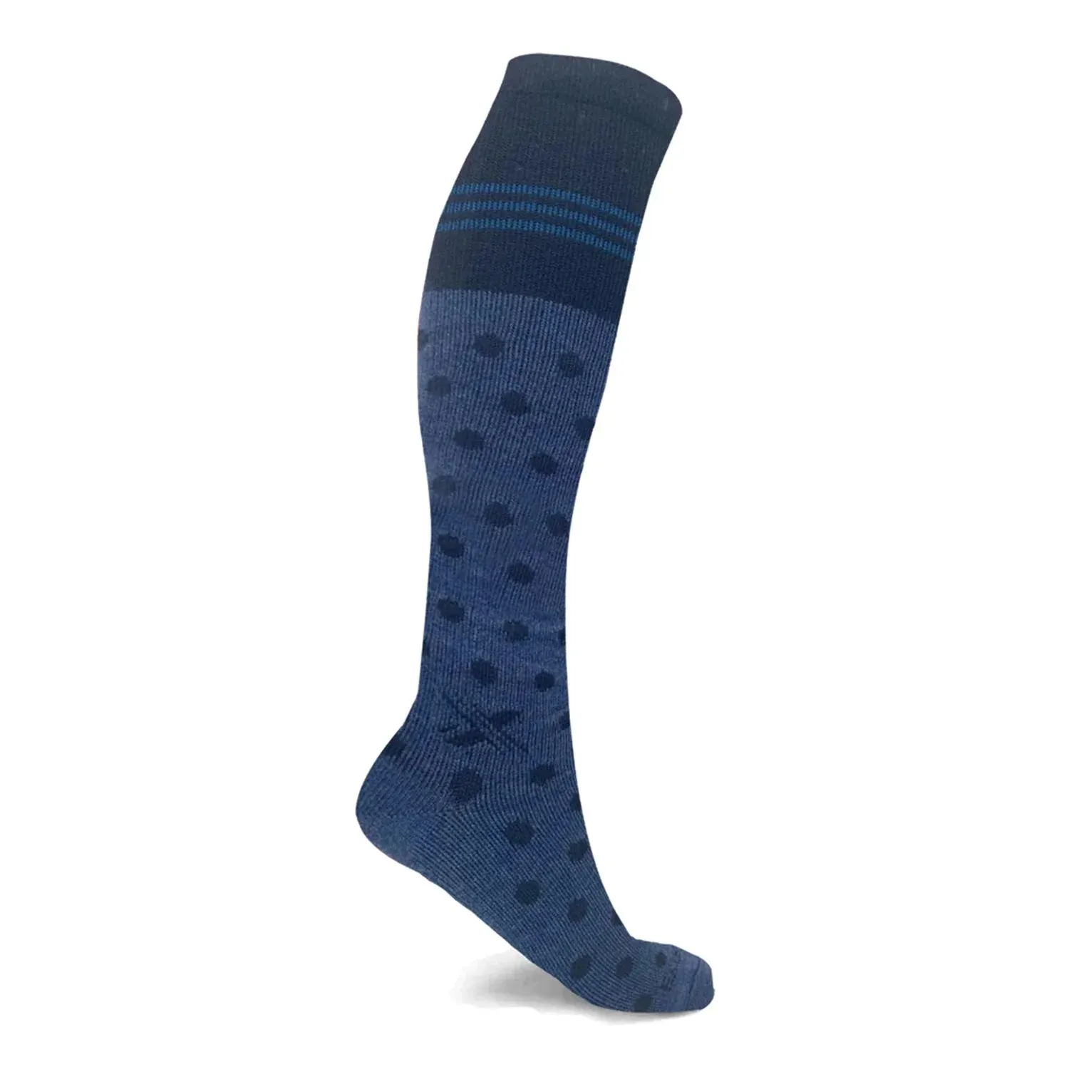 Merino Wool Polka Dot Compression Socks