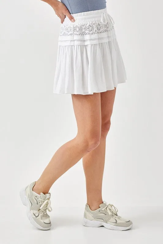 Merissa Trim Lace with Folded Detail Skirt