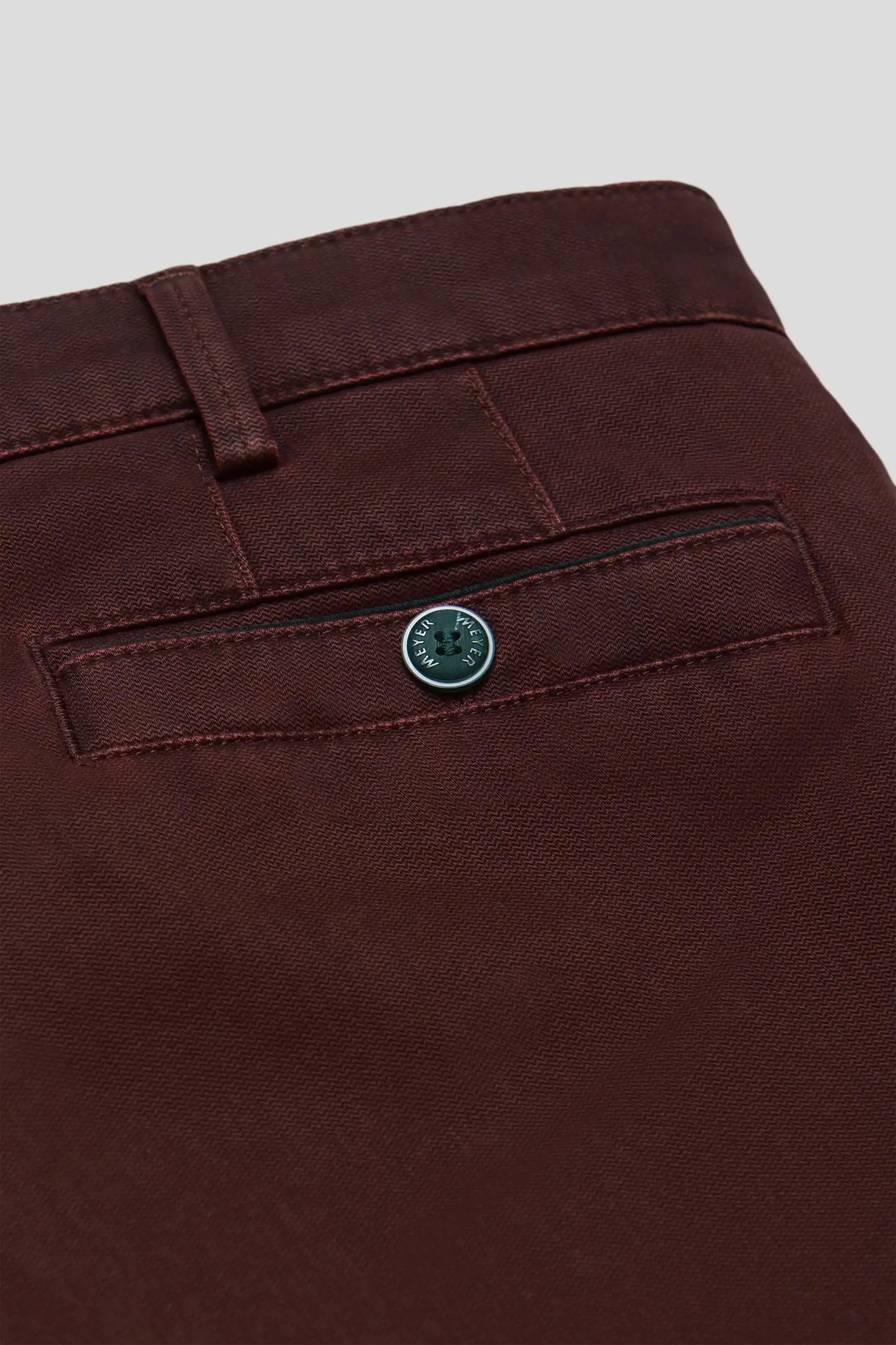 MEYER New York Trousers - 5617 Fine Texture Chinos - Bordeaux