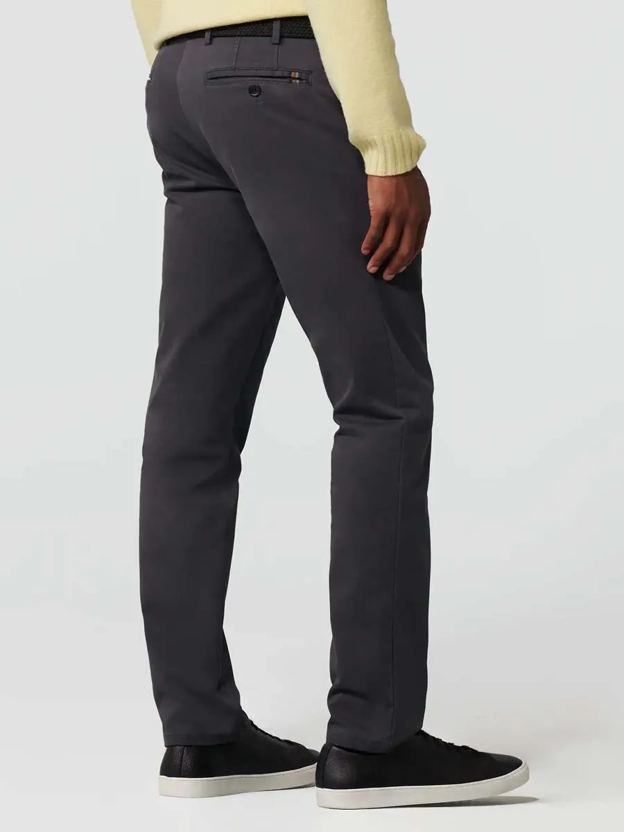 MEYER Oslo Trousers - 316 Luxury Cotton Chinos - Charcoal