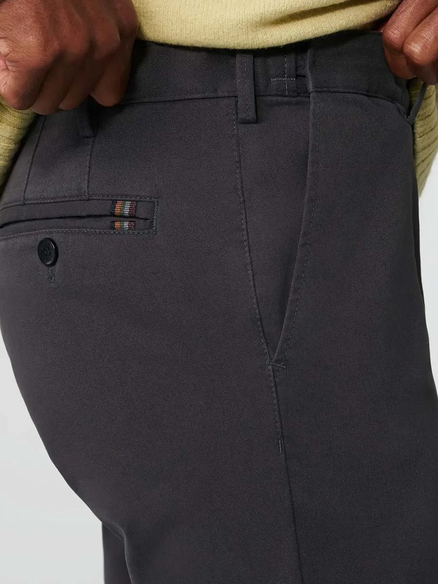 MEYER Oslo Trousers - 316 Luxury Cotton Chinos - Charcoal