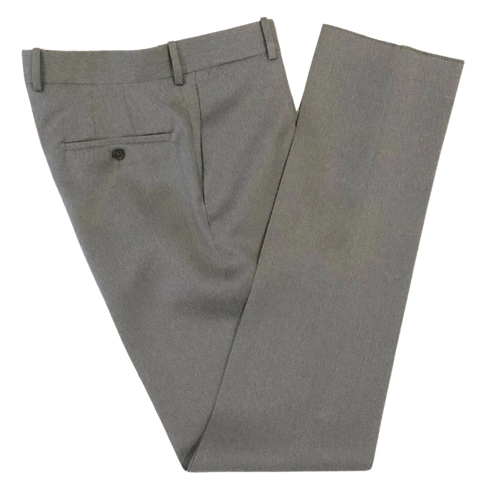 Mid Grey Hard Wool Trouser