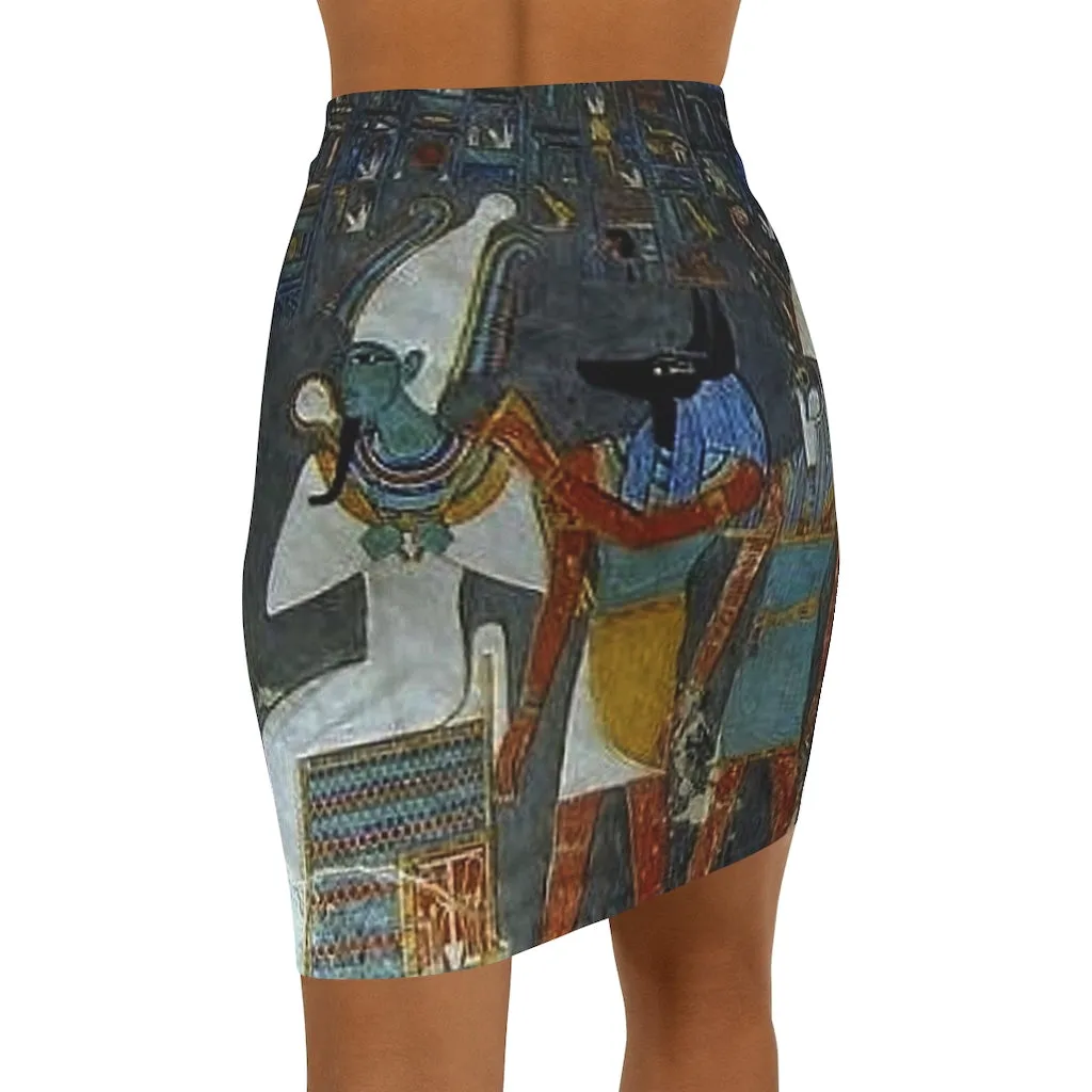 Mini Skirt AL BLUE DESIGNED EGYPTIAN