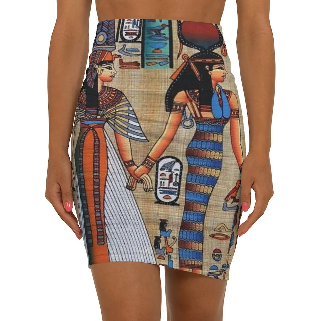 Mini Skirt AL BLUE DESIGNED EGYPTIAN