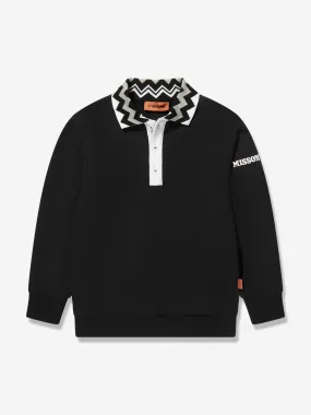 Missoni Boys Collar Sweatshirt in Black