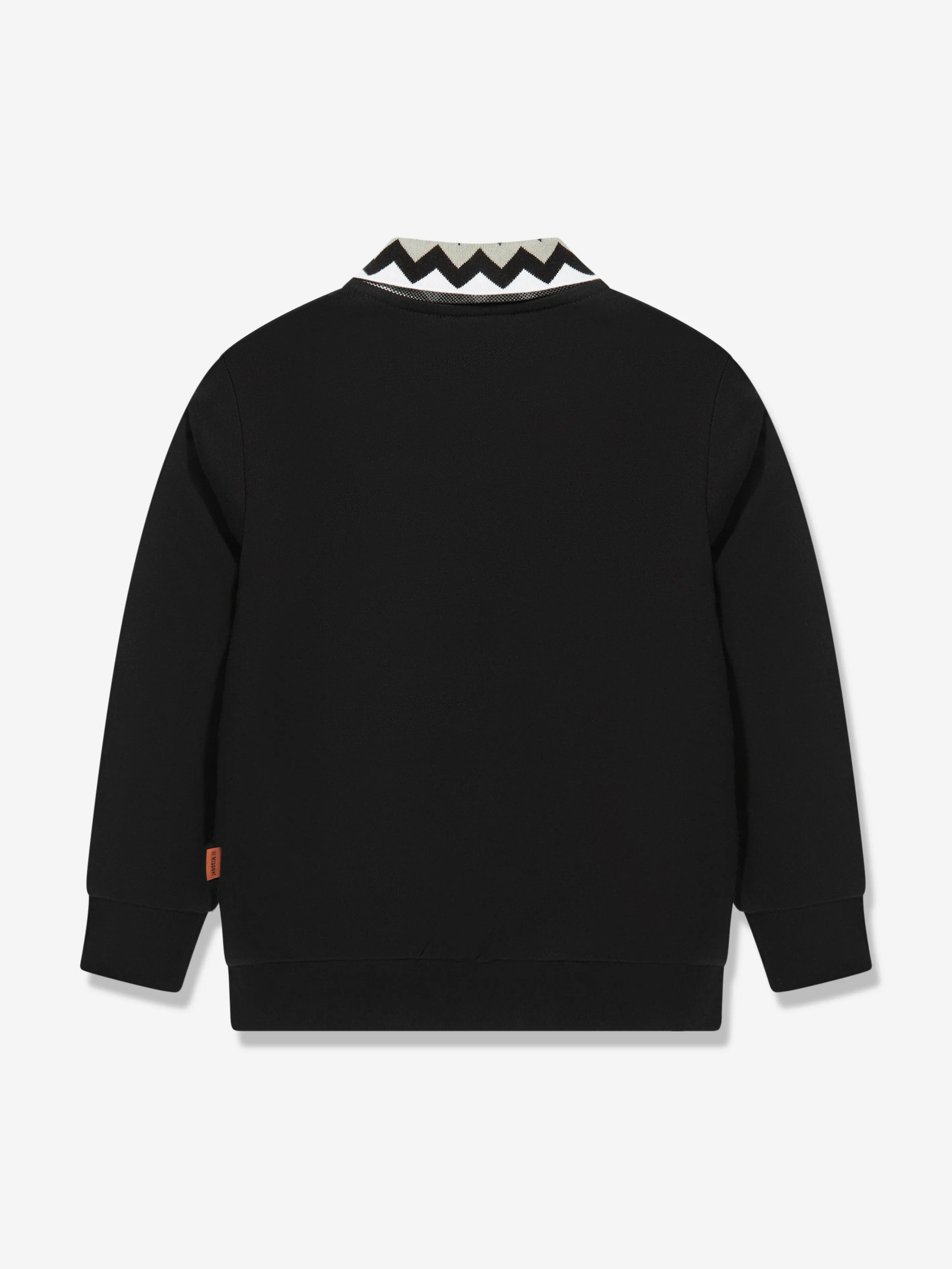 Missoni Boys Collar Sweatshirt in Black