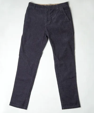 Moorby Slim Fit Cord Trouser Navy