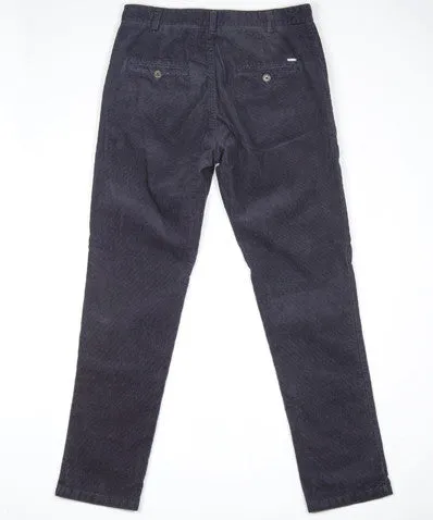 Moorby Slim Fit Cord Trouser Navy