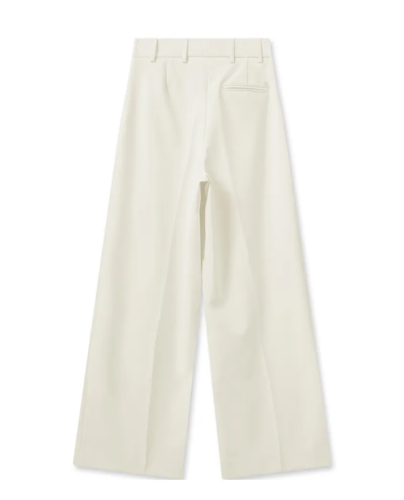 Mos Mosh Carli Ecru Wide Leg Trousers