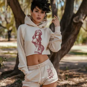 Mrs. Rabbit Pin-Up: Spicy Allure Cropped Hoodie Outfit