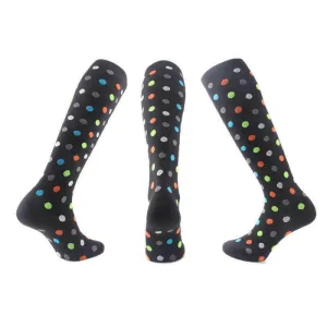 Multi Polka Dot Compression Socks