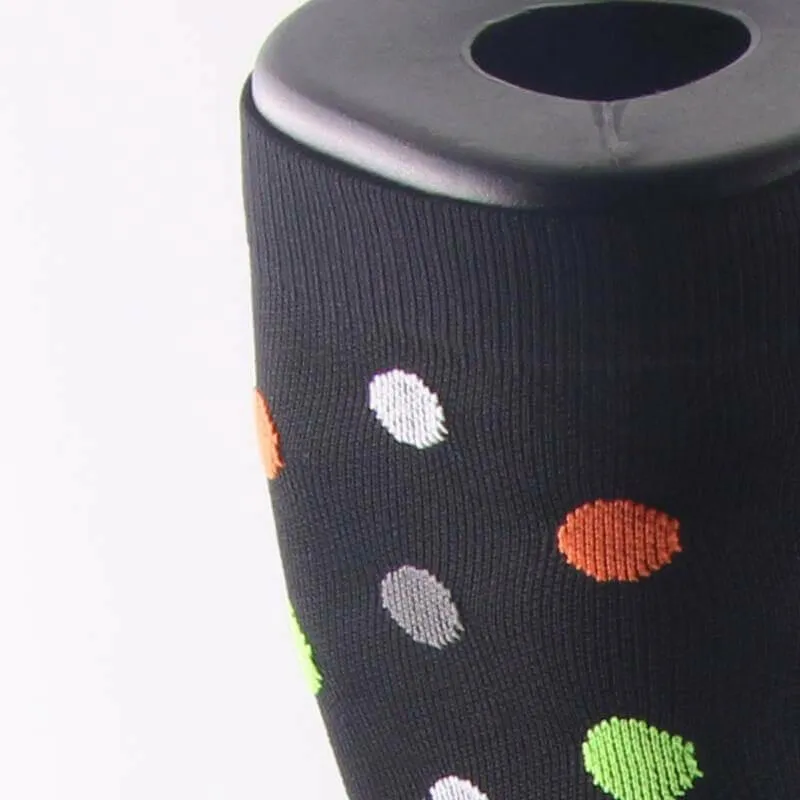 Multi Polka Dot Compression Socks