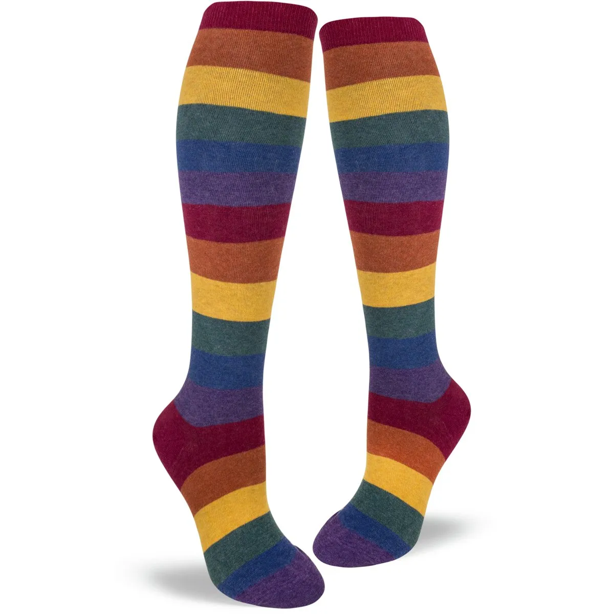 Muted Rainbow Women's Knee High Socks