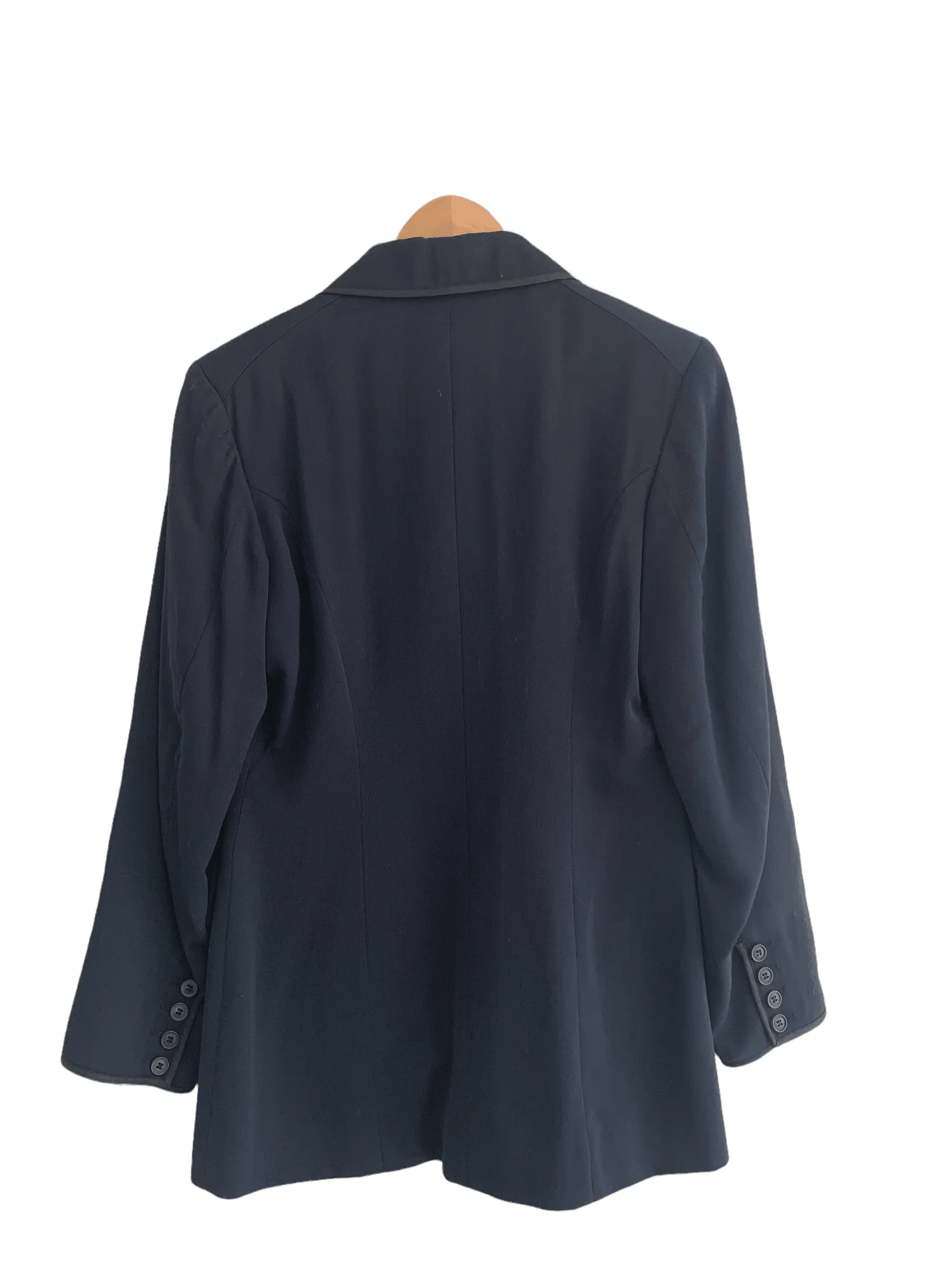 Myrene De Premonville Single Breasted Jacket Navy UK Size 12