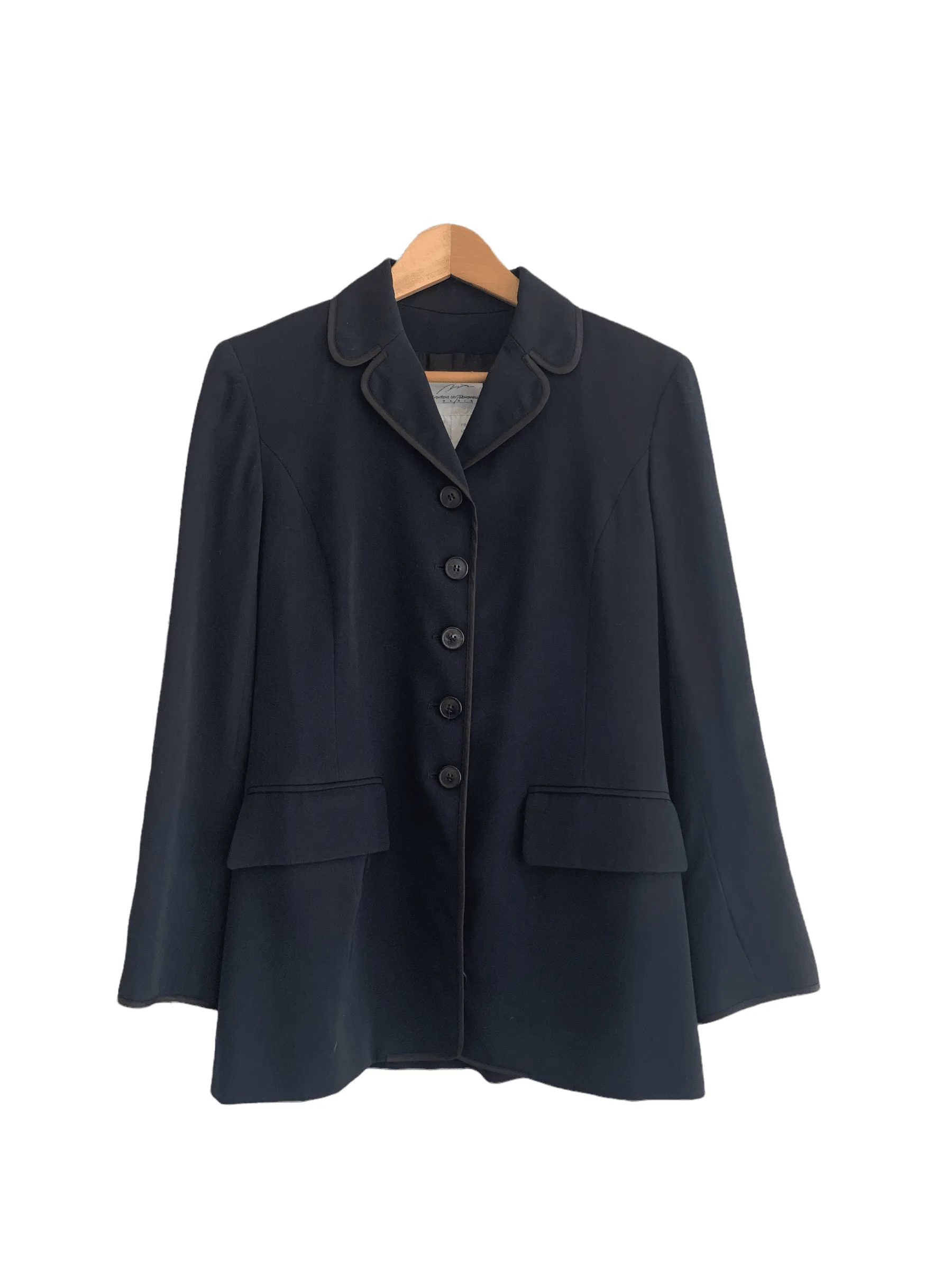 Myrene De Premonville Single Breasted Jacket Navy UK Size 12