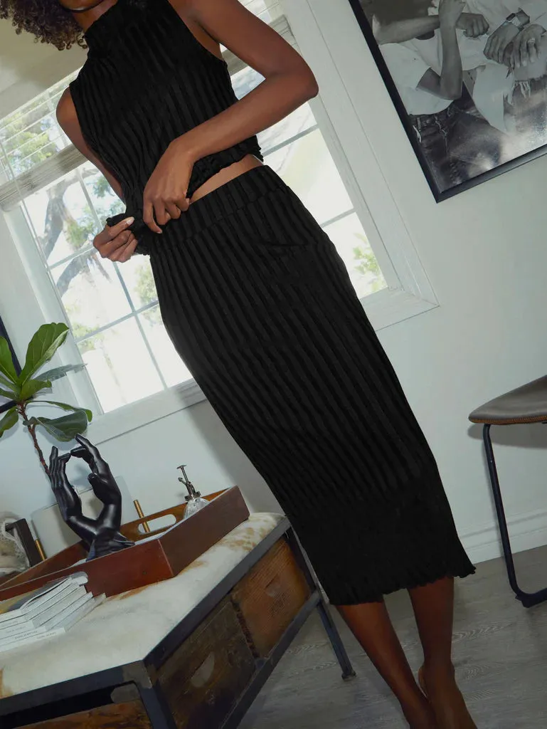 Nation LTD - Amber Pencil Skirt in Jet Black