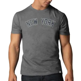 New York Yankees 47 Brand Cooperstown Gray Classic Logo Scrum T-Shirt