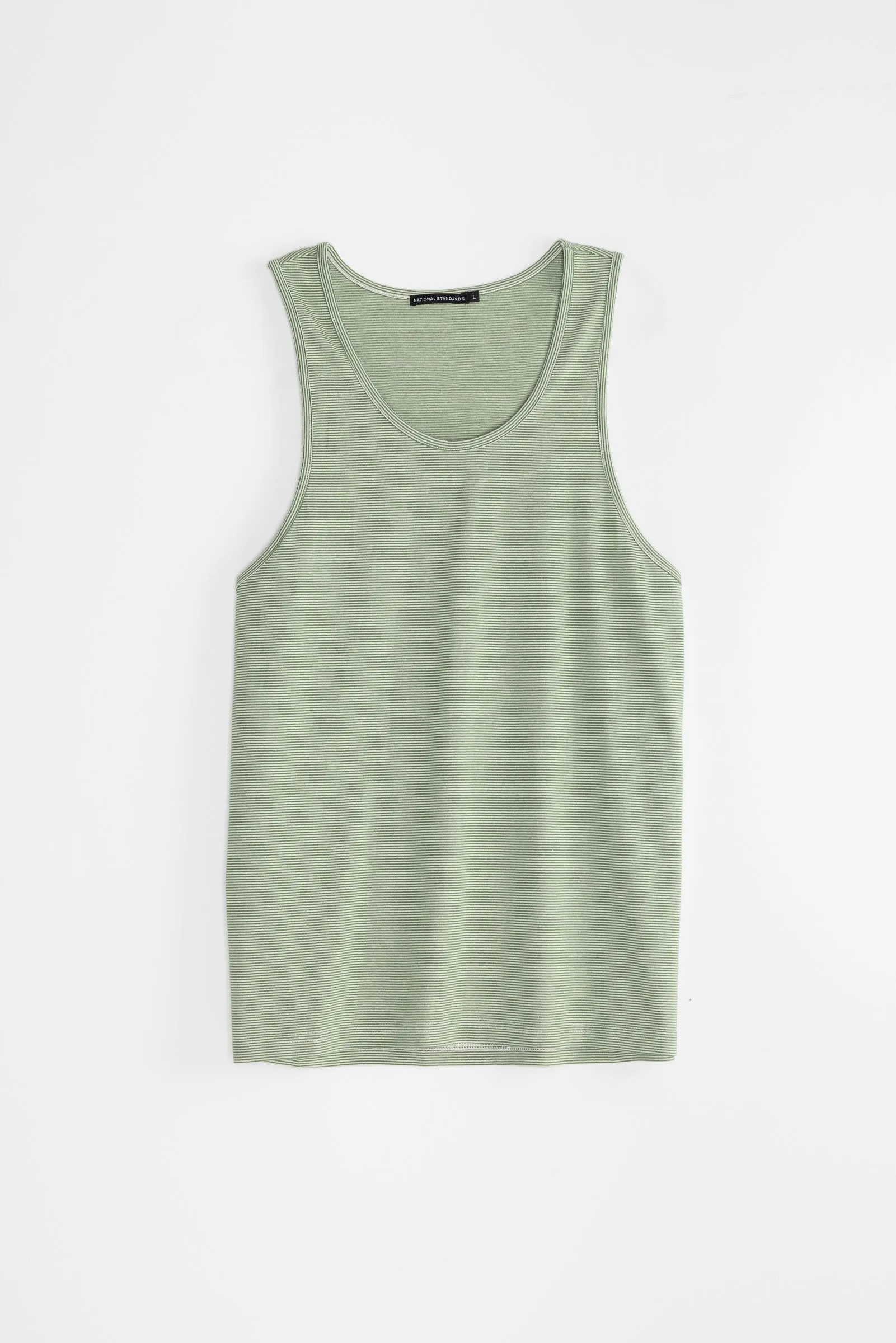 NS2170-2 Mini Stripe Tank Top in Green