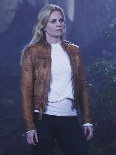 Once upon a time Emma Swan Season 4 Brown Leather Jacket