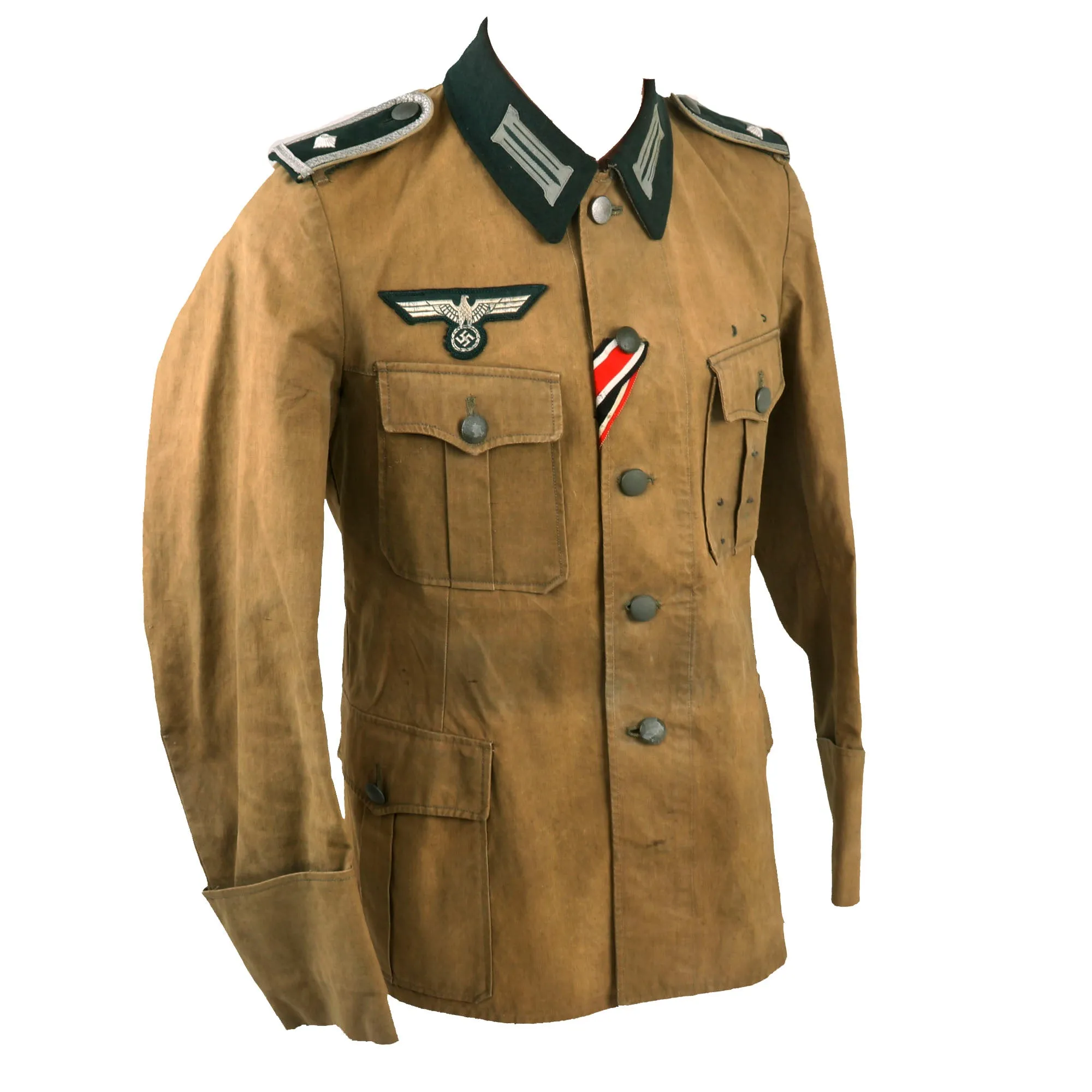 Original German WWII Field Tailor-Made "Russian Cloth" Heer Army Infantry Feldwebel NCO M36 Uniform Tunic