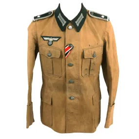 Original German WWII Field Tailor-Made "Russian Cloth" Heer Army Infantry Feldwebel NCO M36 Uniform Tunic