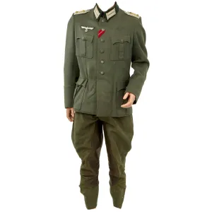 Original German WWII Heer Oberst Waffenrock Tunic and Breeches