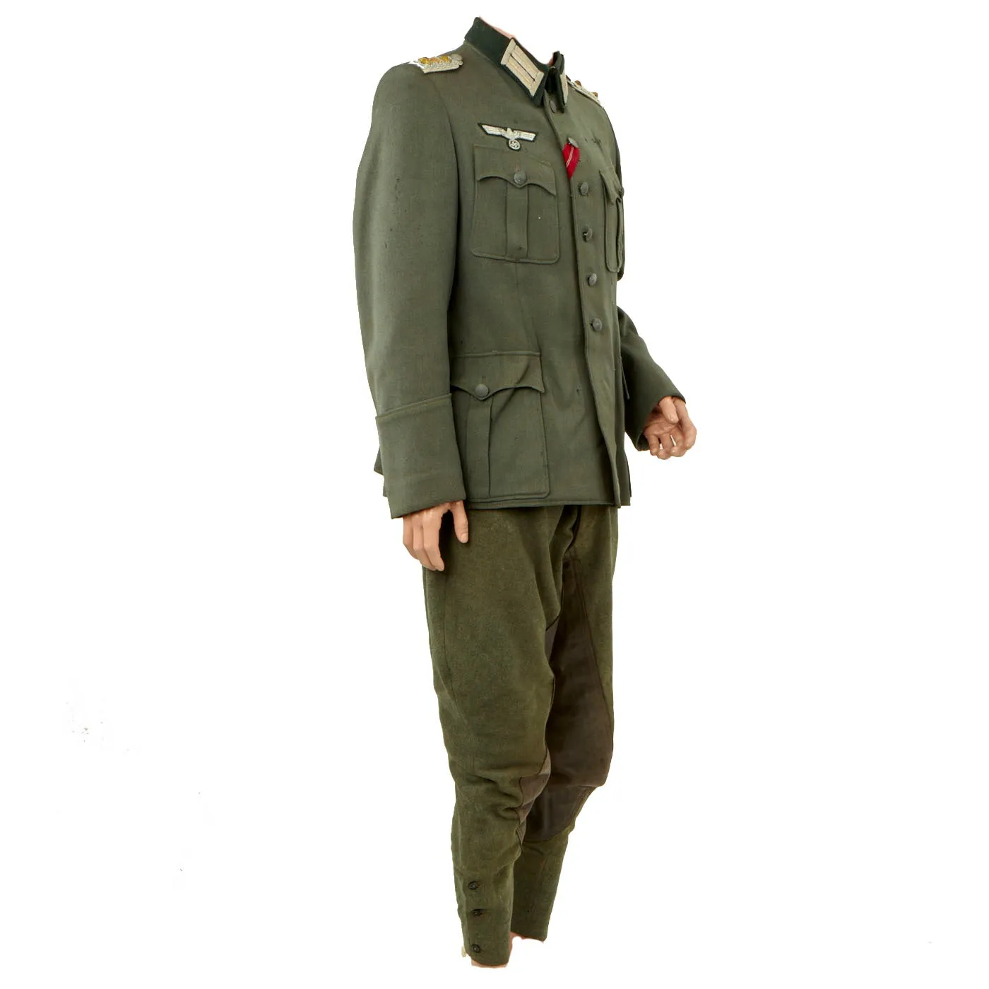 Original German WWII Heer Oberst Waffenrock Tunic and Breeches