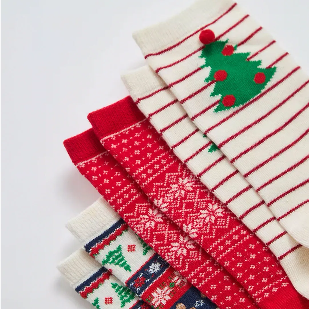 Pack of 3 Christmas Themed Socks