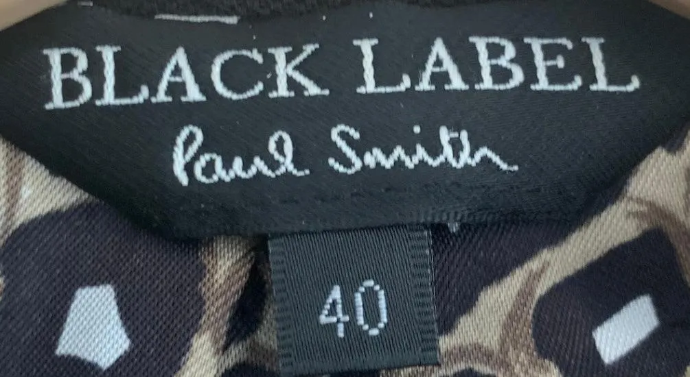 Paul Smith Black Label Double Breasted Jacket Black EU40 UK8