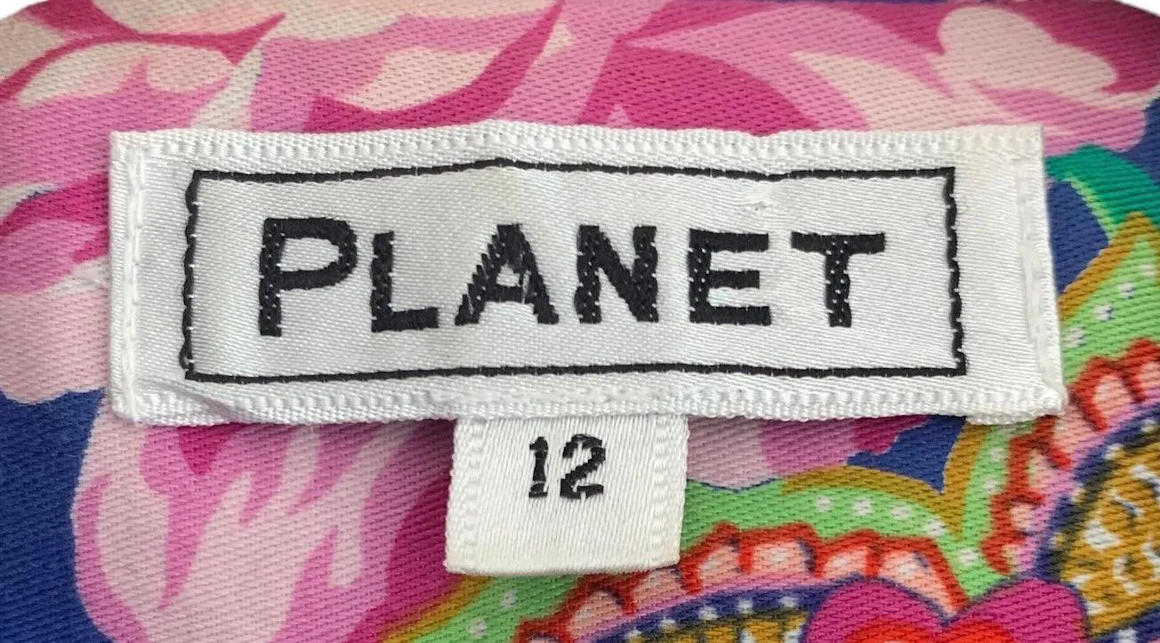 Planet 100% Cotton Jacket Multicoloured UK Size 12