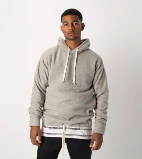 Polar Rugger Hood Sweat Grey Marle - Sale