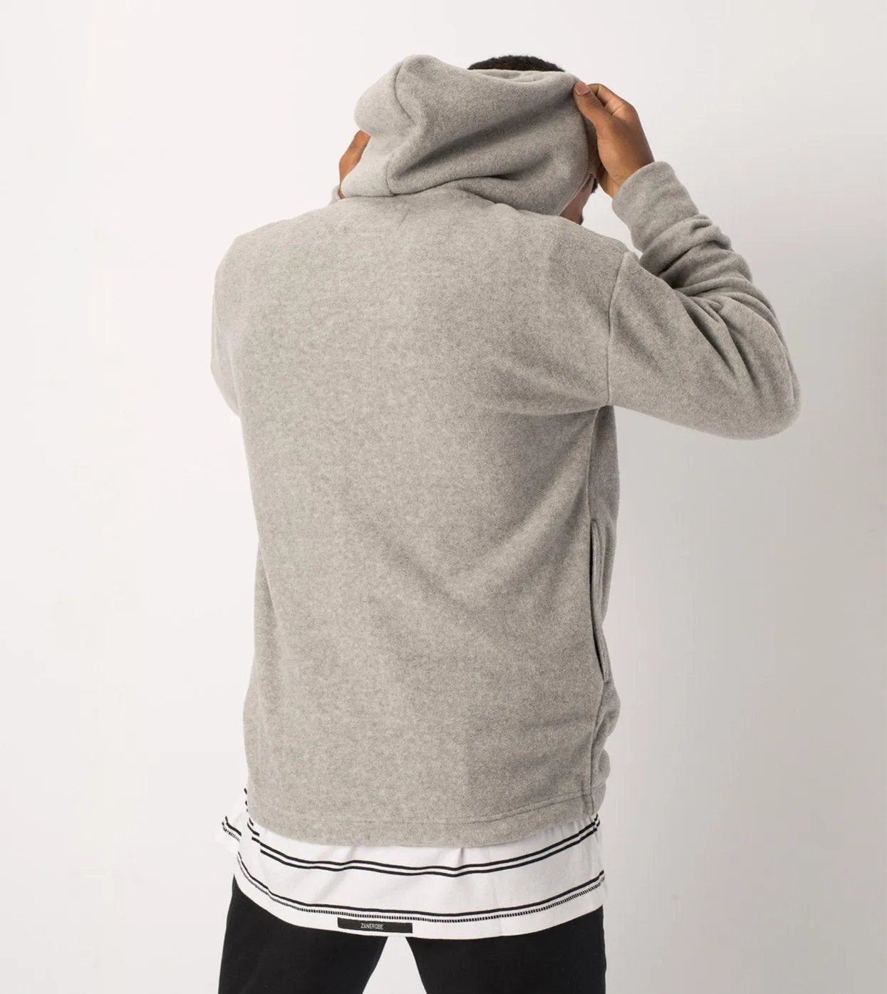 Polar Rugger Hood Sweat Grey Marle - Sale