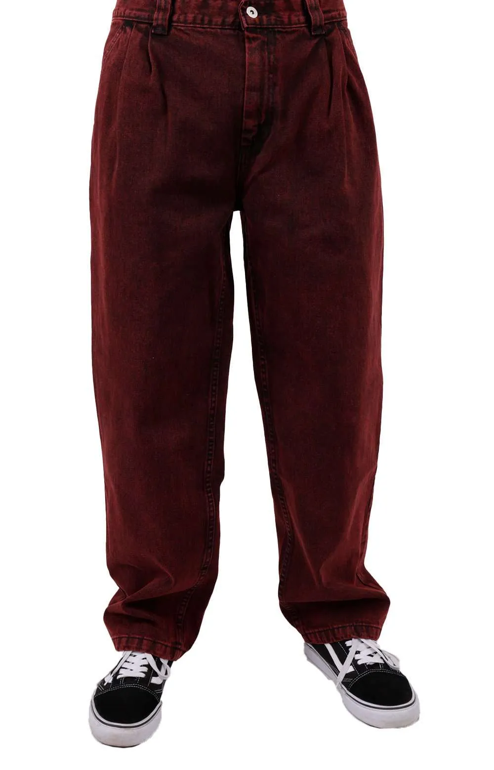 Polar Skate Co. Grund Chinos - Scarlet & Charcoal