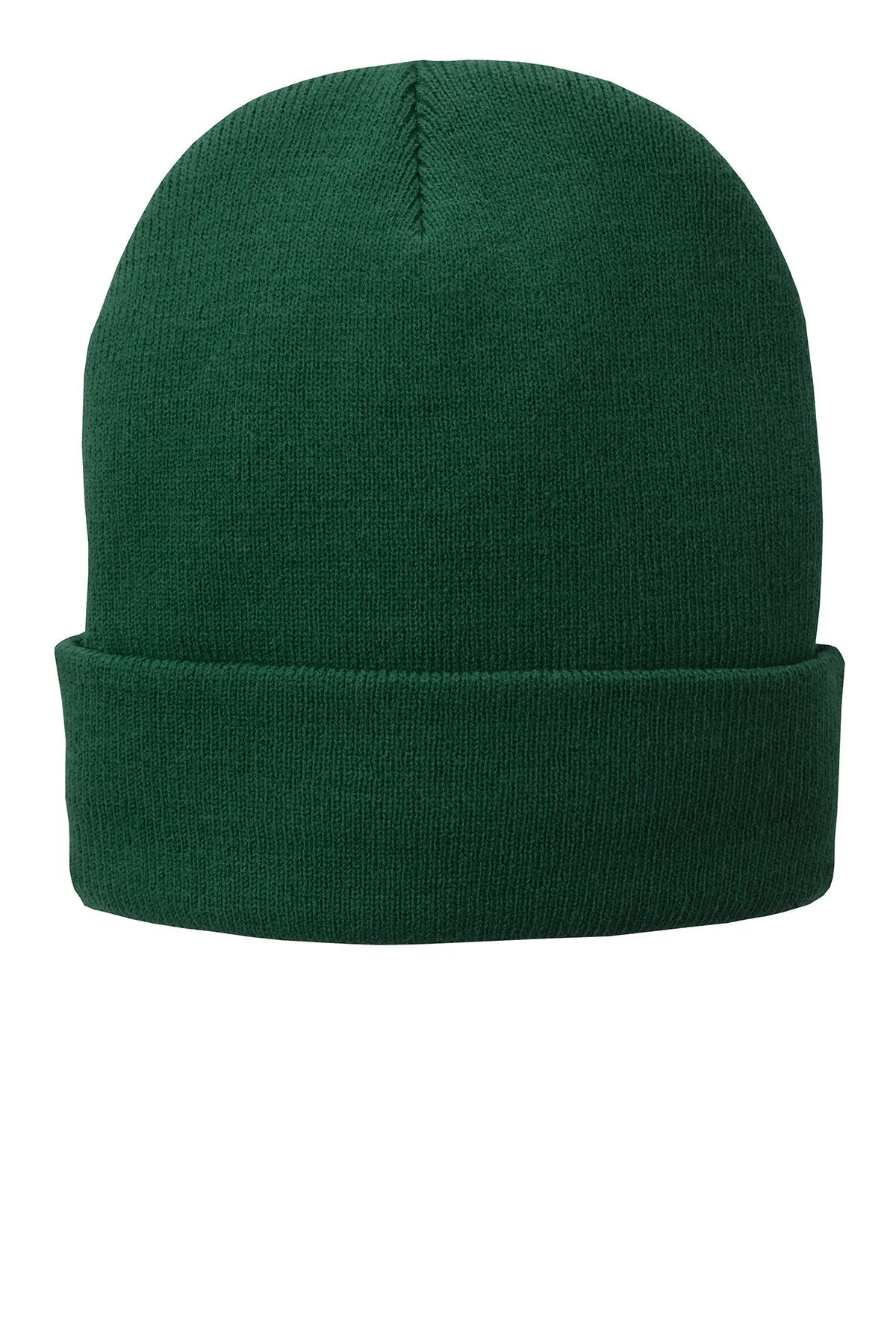 Port & Company Fleece Lined Branded Knit Caps, Green