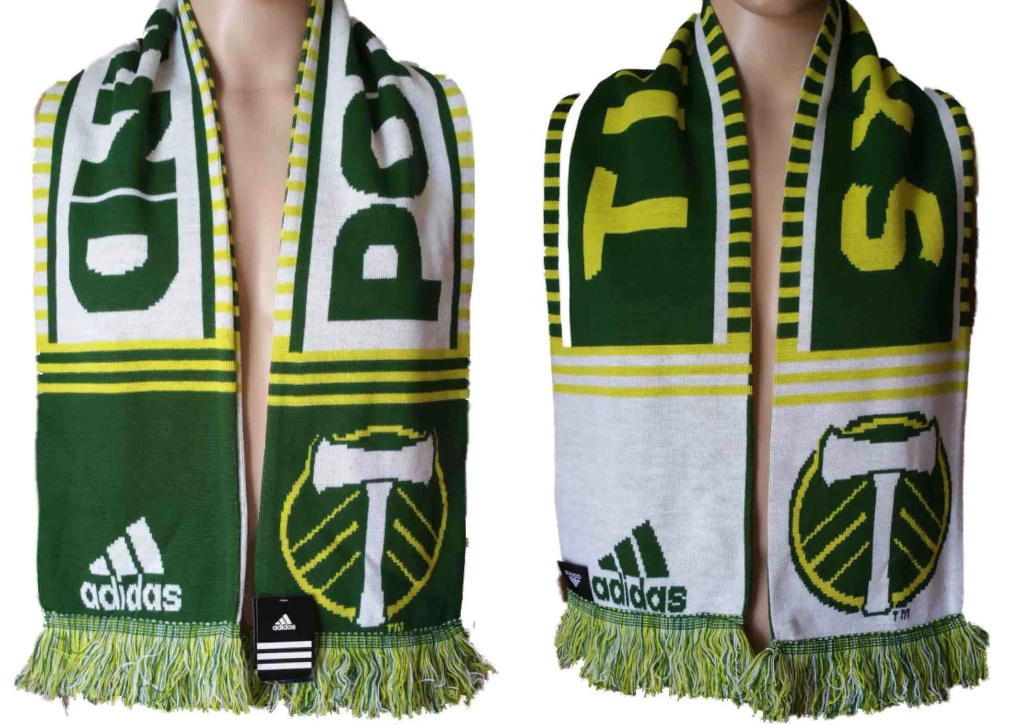 Portland Timbers Adidas Reversible Acrylic Knit Winter Scarf (54" x 7.75")