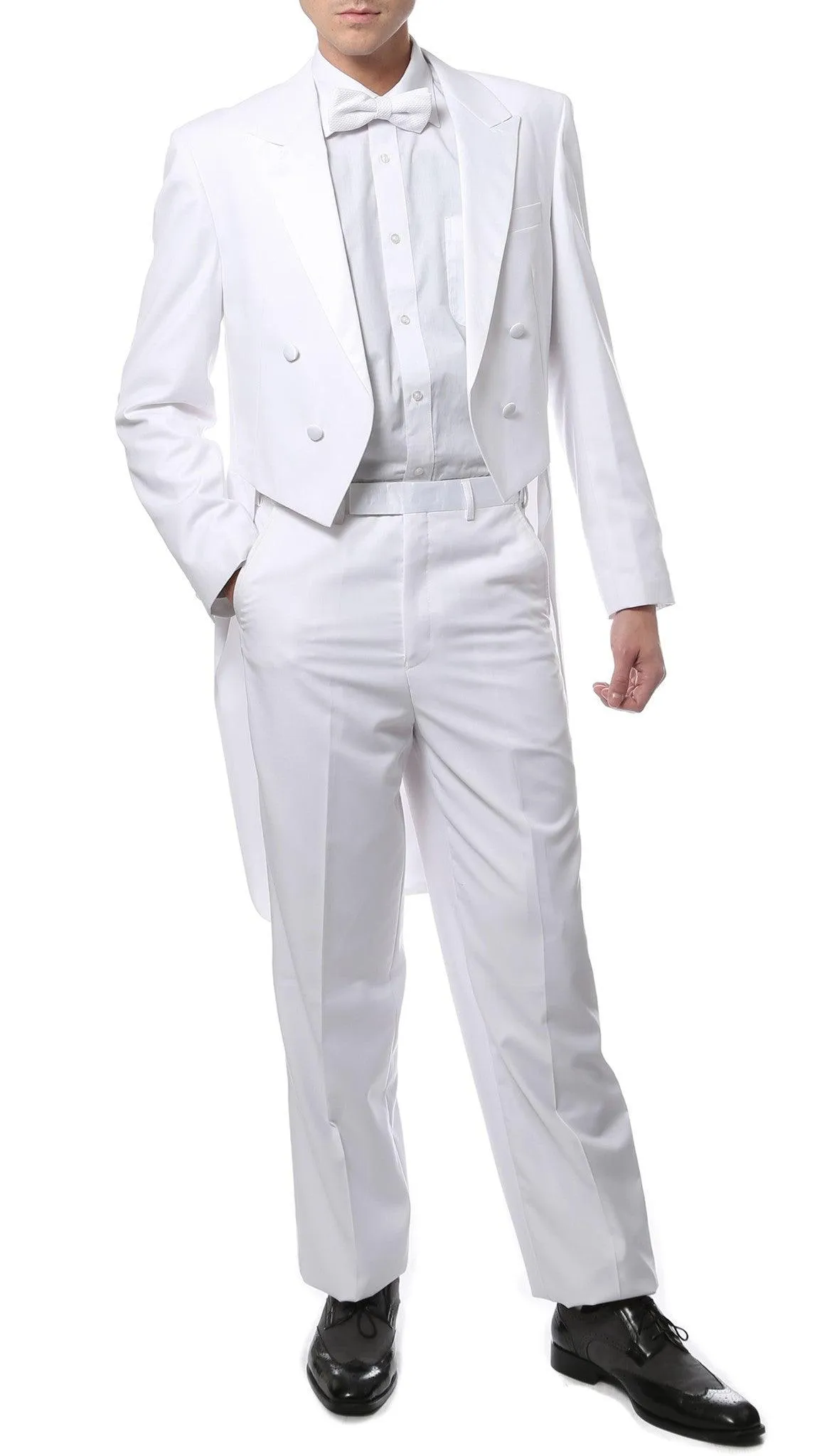 Premium A201 Regular Fit White Tail Tuxedo