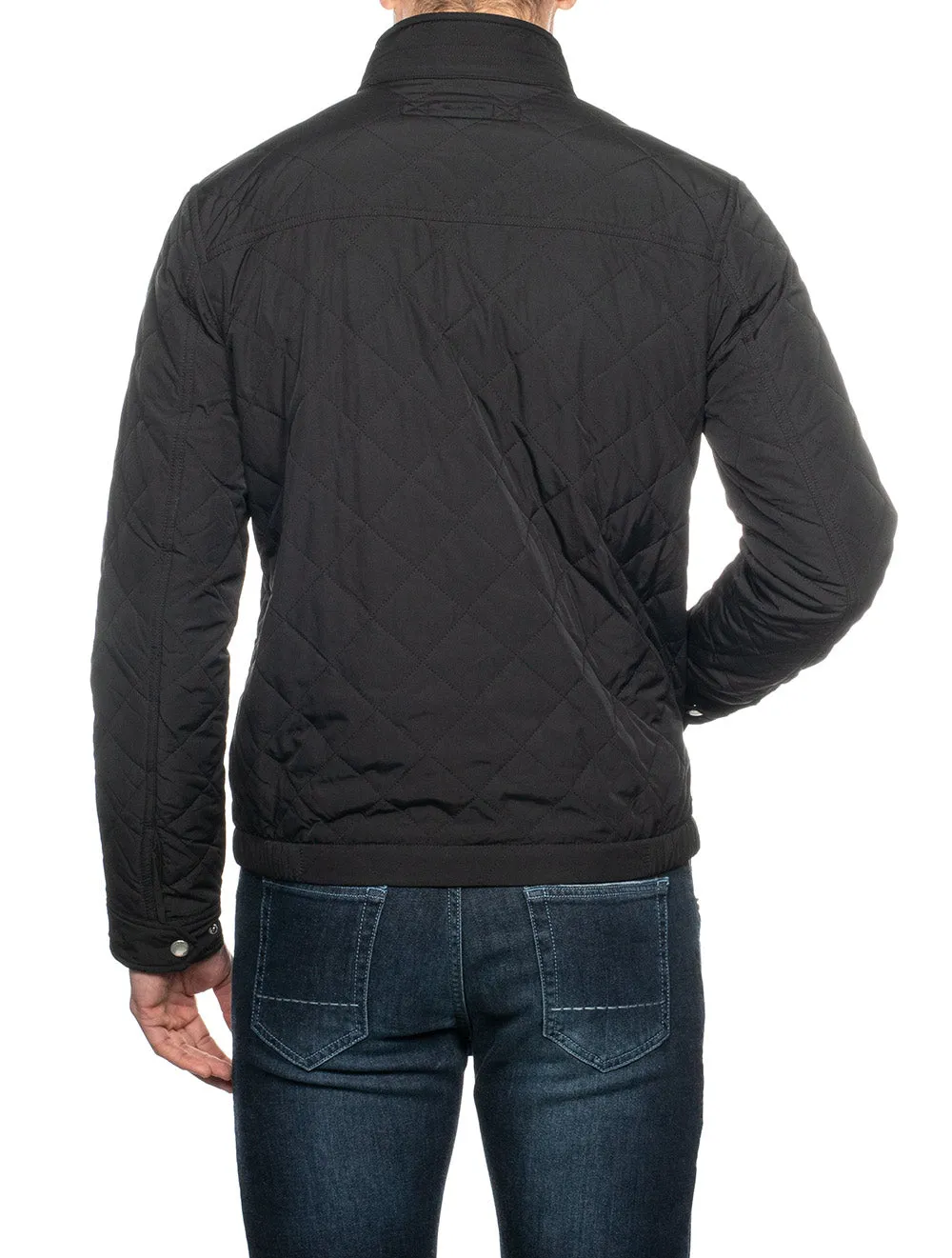 Quilted Windcheater Black