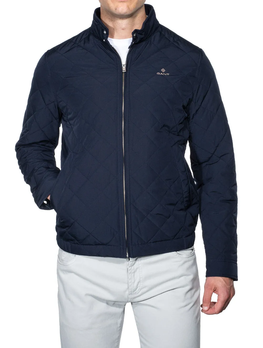 Quilted Windcheater Evening Blue