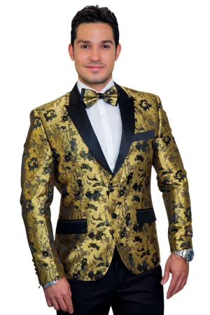 "Amsterdam" Gold Tuxedo Jacket