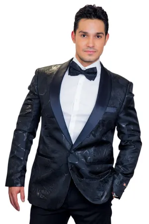 "Monte Carlo" Black Tuxedo Jacket